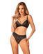 Комплект белья Obsessive Natilya 2-pcs set XS/S, black, бюстгальтер, трусики SO7717 фото 1