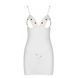 Сорочка с вырезами на груди, стринги Passion LOVELIA CHEMISE S/M, white SO4763 фото 5