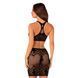 Эротичный полупрозрачный комплект Obsessive K101 top & skirt S/M/L, топ, юбка SO8191 фото 2