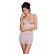 Сорочка с вырезами на груди, стринги Passion LOVELIA CHEMISE S/M, white SO4763 фото 1