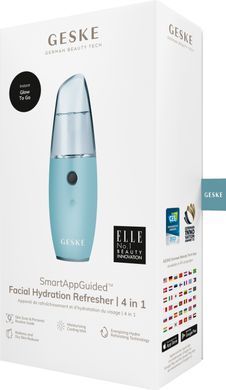 Зволожувач для шкіри обличчя GESKE Facial Hydration Refresher 4 in 1 turquoise HB0158 фото Купити Зволожувач для шкіри обличчя GESKE Facial Hydration Refresher 4 in 1 turquoise  GESKE 1 279 грн