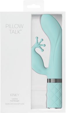 Розкішний вібратор-кролик Pillow Talk - Kinky Teal з кристалом Сваровські, потужний SO2716 фото Купити Розкішний вібратор-кролик Pillow Talk - Kinky Pink з кристалом Сваровські, потужний  Pillow Talk  3 595 грн