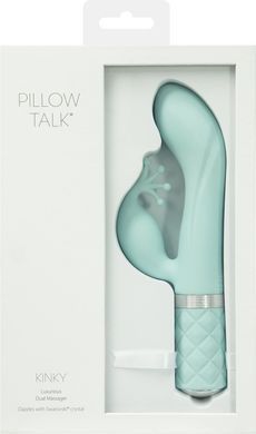 Розкішний вібратор-кролик Pillow Talk - Kinky Teal з кристалом Сваровські, потужний SO2716 фото Купити Розкішний вібратор-кролик Pillow Talk - Kinky Pink з кристалом Сваровські, потужний  Pillow Talk  3 595 грн