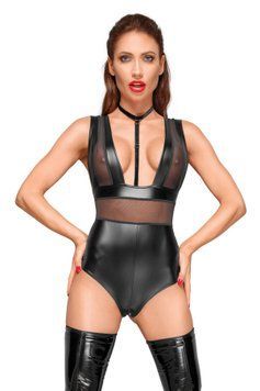 Боди с мокрым эффектом Noir Handmade F183 Powerwetlook body, S SX0053 фото Купить   Noir Handmade (Польща) 2 854 грн