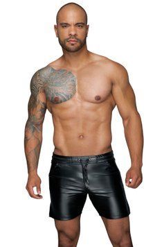 Мужские шорты с мокрым эффектом Noir Handmade H061 Powerwetlook shorts, S SX0103 фото Купить   Noir Handmade (Польща) 2 679 грн