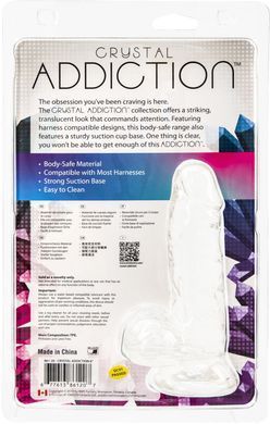 Прозорий фалоімітатор на присосці ADDICTION &mdash; Clear Dildo with Balls 6&Prime;, віброкуля в подарунок SO5580 фото Купити Прозорий фалоімітатор на присосці ADDICTION &mdash; Clear Dildo with Balls 6&Prime;, віброкуля в подарунок  ADDICTION  849 грн