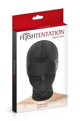 Капюшон для БДСМ Fetish Tentation Closed Hood с закрытыми глазами и ртом SO3757 фото Купить   Fetish Tentation (Франція) 332 грн