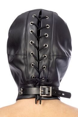 Капюшон для БДСМ Fetish Tentation Closed BDSM hood in leatherette SO4670 фото Купить   Fetish Tentation (Франція) 821 грн