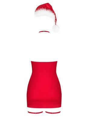 Сорочка Obsessive Kissmas chemise red S/M SX1156 фото Купить   Obsessive (Польща) 1 561 грн