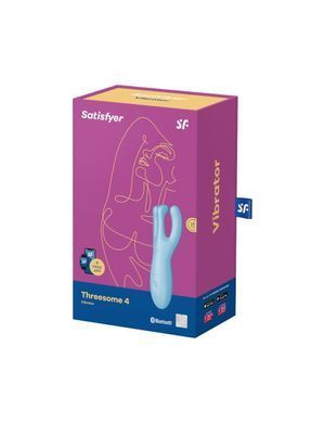Кліторальний смарт вібратор Satisfyer Threesome 4 Blue з трьома пальчиками SO6081 фото Купити Кліторальний смарт вібратор Satisfyer Threesome 4 Blue з трьома пальчиками  Satisfyer (Німеччина) 2 217 грн