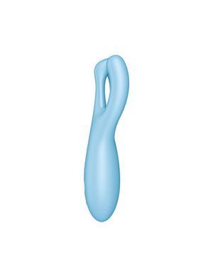 Кліторальний смарт вібратор Satisfyer Threesome 4 Blue з трьома пальчиками SO6081 фото Купити Кліторальний смарт вібратор Satisfyer Threesome 4 Blue з трьома пальчиками  Satisfyer (Німеччина) 2 217 грн
