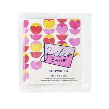 Латексна серветка Satin Dams Strawberry 1 шт SX1257 фото Купити Латексна серветка Satin Dams Strawberry 1 шт  ONE (США) 128 грн
