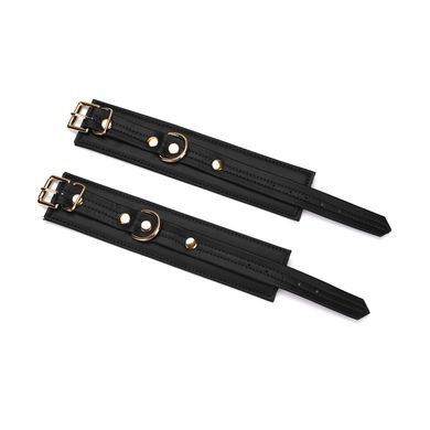 Наручники с цепочкой Liebe Seele Black Organosilicon Wrist Cuff, экокожа SO9485 фото Купить   Liebe Seele (Японія) 1 570 грн