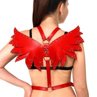 Женская портупея Art of Sex - Wings красная XS-M, экокожа SX2340 фото Купить   Art of Sex  1 718 грн