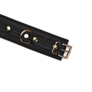 Наручники с цепочкой Liebe Seele Black Organosilicon Wrist Cuff, экокожа SO9485 фото Купить   Liebe Seele (Японія) 1 570 грн