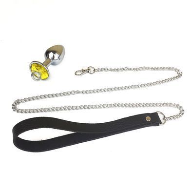 Металева анальна пробка Art of Sex Metal Anal Plug with Leash size S з повідцем SO6176 фото Купити Металева анальна пробка Art of Sex Metal Anal Plug with Leash size S з повідцем  Art of Sex  683 грн