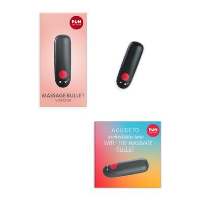 Віброкуля Fun Factory Massage BULLET, чорна, діаметр 2,5 см, 3 швидкості, 3 малюнки вібрації SX0948 фото Купити Віброкуля Fun Factory Massage BULLET, чорна, діаметр 2,5 см, 3 швидкості, 3 малюнки вібрації  Fun Factory (Німеччина) 1 662 грн