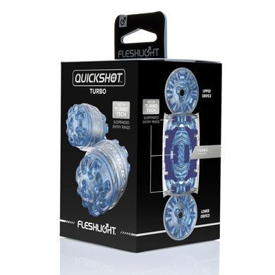 Мастурбатор Fleshlight Quickshot Turbo Blue Ice, компактный, отлично для пар и минета SX0678 фото Купить   Fleshlight (США) 2 143 грн