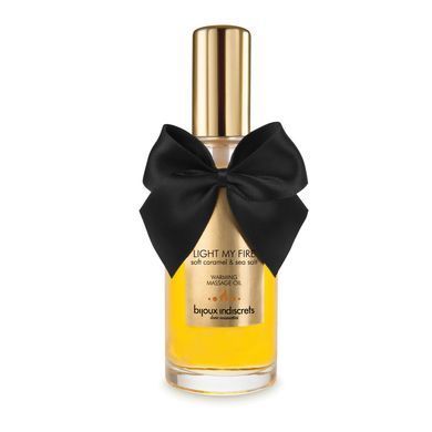 Разогревающее масло Bijoux Indiscrets Light my Fire - Caramel&Sea salt SO5938 фото Купить   Bijoux Indiscrets  812 грн