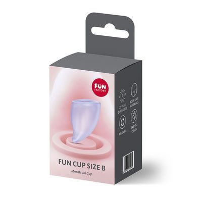 Менструальна чаша Fun Factory FUN CUP SIZE B Purple, багаторазова, діаметр 4,3 см, об&rsquo;єм 30 мл SX3674 фото Купити Менструальна чаша Fun Factory FUN CUP SIZE B Purple, багаторазова, діаметр 4,3 см, об&rsquo;єм 30 мл  Fun Factory  229 грн