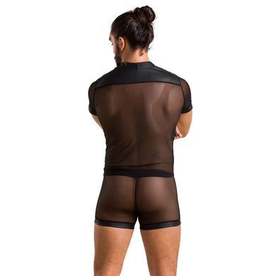 Комплект сітчастої чоловічої білизни Passion 052 SET MICHAEL L/XL black, сорочка, боксери, заклепки SO7624 фото Купити Комплект сітчастої чоловічої білизни Passion 052 SET MICHAEL L/XL black, сорочка, боксери, заклепки  Passion (Польща) 4 249 грн