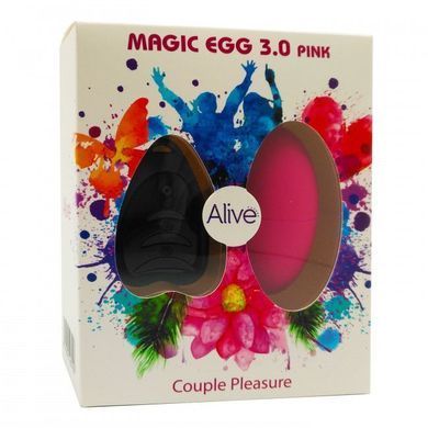 Виброяйцо Alive Magic Egg 3.0 Pink с пультом ДУ, на батарейках AL40741 фото Купить   Alive  1 320 грн