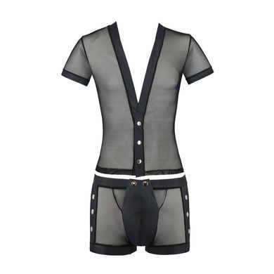 Комплект сітчастої чоловічої білизни Passion 052 SET MICHAEL L/XL black, сорочка, боксери, заклепки SO7624 фото Купити Комплект сітчастої чоловічої білизни Passion 052 SET MICHAEL L/XL black, сорочка, боксери, заклепки  Passion (Польща) 4 249 грн