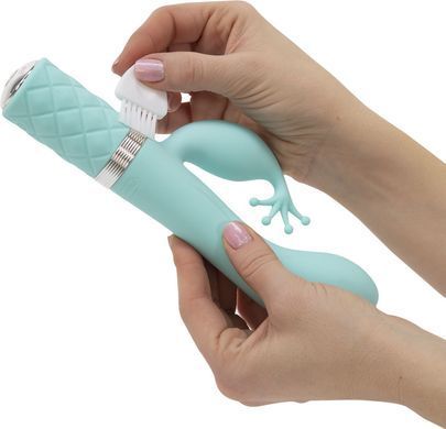 Розкішний вібратор-кролик Pillow Talk - Kinky Teal з кристалом Сваровські, потужний SO2716 фото Купити Розкішний вібратор-кролик Pillow Talk - Kinky Pink з кристалом Сваровські, потужний  Pillow Talk  3 595 грн