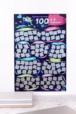 Скретч постер &laquo;100+1 побачення&raquo; (UA) SO8920 фото Купити Скретч постер &laquo;100+1 побачення&raquo; (UA)  FunGamesShop (Україна) 526 грн