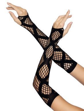 Довгі мітенки Leg Avenue Faux wrap net arm warmers One size Black, велика сітка SO8574 фото Купити Довгі мітенки Leg Avenue Faux wrap net arm warmers One size Black, велика сітка  Leg Avenue (США) 443 грн