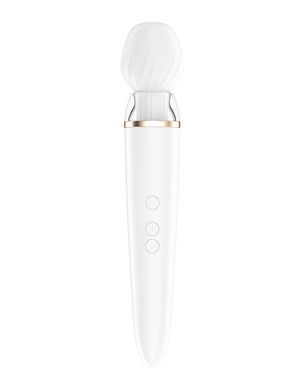 Смарт вібромасажер зі змінною головкою Satisfyer Double Wand-er SO6135 фото Купити Смарт вібромасажер зі змінною головкою Satisfyer Double Wand-er  Satisfyer (Німеччина) 4 129 грн
