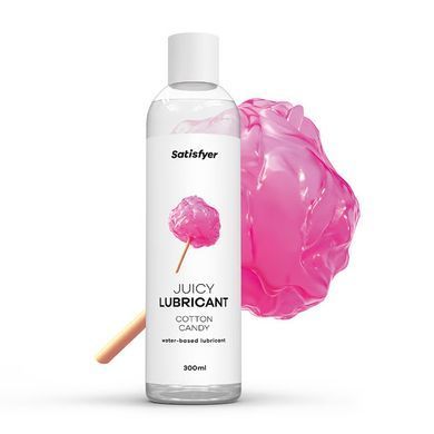 Лубрикант на водній основі Satisfyer Juicy Lubricant Cotton Candy water based 300 мл Satisfyer  &mdash; фото