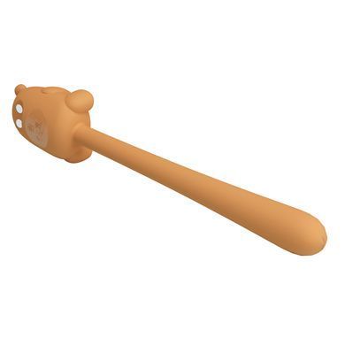 Мини-вибратор на палочке PRETTY LOVE Cute Bear гибкий, жёлтый, 13.3 х 1.2 см PRETTY LOVE &mdash; фото