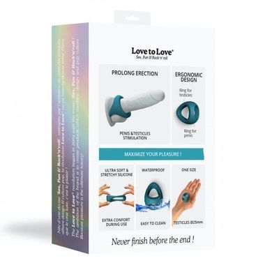 Ерекційне кільце подвійне Love To Love FLUX RING - TEAL ME SO5086 фото Купити Ерекційне кільце подвійне Love To Love FLUX RING - TEAL ME  Love To Love (Франція) 627 грн
