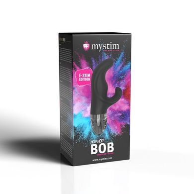 Вибратор-кролик с электростимуляцией Mystim Hop Hop Bob Black Edition SO8142 фото Купить   Mystim  4 589 грн