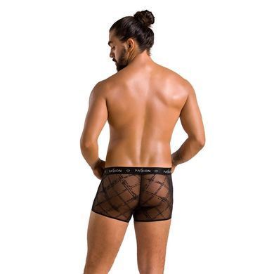 Мужские прозрачные боксеры Passion 032 SHORT JAMES XXL/XXXL Black, сетка SO7569 фото Купить   Passion (Польща) 1 477 грн