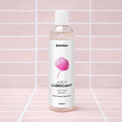 Лубрикант на водній основі Satisfyer Juicy Lubricant Cotton Candy water based 300 мл Satisfyer  &mdash; фото