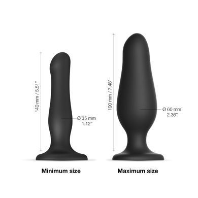 Надувной фаллоимитатор Strap-On-Me INFLATABLE DILDO PLUG - NOIR, шарик внутри, диаметр до 6 см SO7383 фото Купить   Strap-On-Me (Франція) 2 956 грн