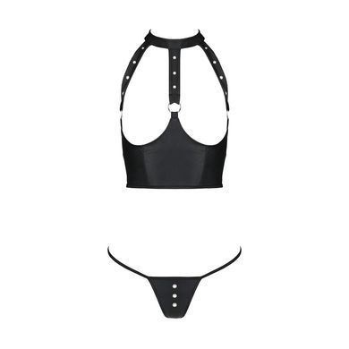 Комплект білизни з відкритими грудьми Passion GENEVIA SET WITH OPEN BRA L/XL black, корсет, стрінги SO8439 фото Купити Комплект білизни з відкритими грудьми Passion GENEVIA SET WITH OPEN BRA L/XL black, корсет, стрінги  Passion (Польща) 3 353 грн