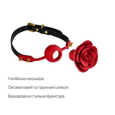 Розкішний кляп у вигляді троянди Zalo - Rose Ball Gag, подвійне використання SO6690 фото Купити Розкішний кляп у вигляді троянди Zalo - Rose Ball Gag, подвійне використання  Zalo  2 422 грн
