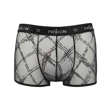 Мужские прозрачные боксеры Passion 032 SHORT JAMES XXL/XXXL Black, сетка SO7569 фото Купить   Passion (Польща) 1 477 грн