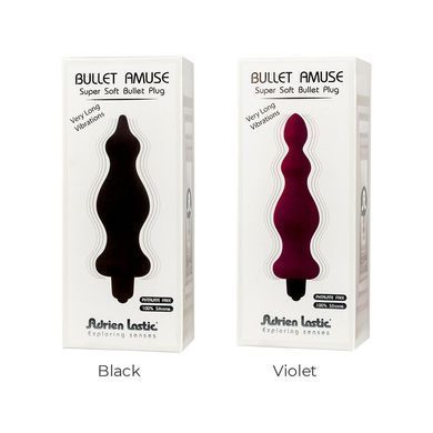Анальна пробка з вібрацією Adrien Lastic Bullet Amuse Black, макс. діаметр 3,9 см AD20309 фото Купити Анальна пробка з вібрацією Adrien Lastic Bullet Amuse Black, макс. діаметр 3,9 см  Adrien Lastic 1 015 грн