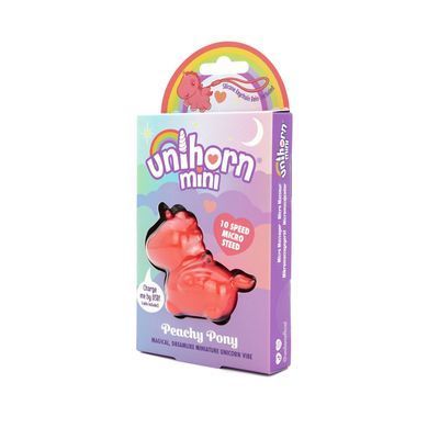 Вибратор мини-единорожка Unihorn Mini - Peachy Pony, брелок с вибрацией SX2869 фото Купить   Unihorn (Великобританія) 1 293 грн