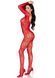 Бодістокінг Leg Avenue Crotchless Fishnet Bodystocking One Size Red &mdash; фото 3