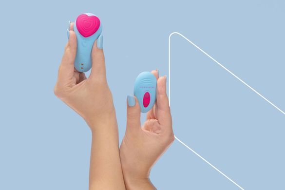 Вібратор у трусики FairyGasm HeartGem blue, на магніті, пульт ДК SX0628 фото Купити Вібратор у трусики FairyGasm HeartGem blue, на магніті, пульт ДК  FairyGasm  2 507 грн