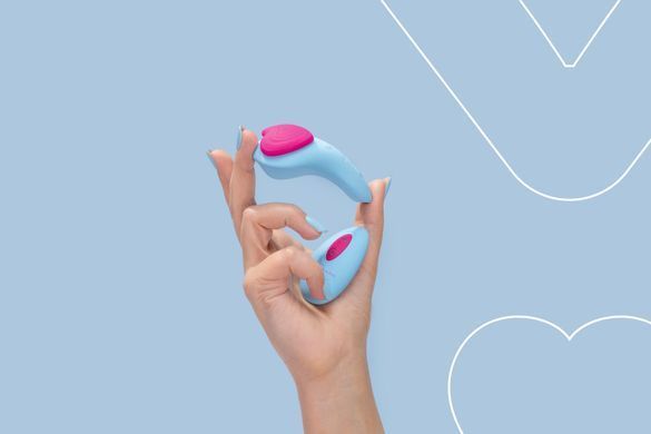 Вібратор у трусики FairyGasm HeartGem blue, на магніті, пульт ДК SX0628 фото Купити Вібратор у трусики FairyGasm HeartGem blue, на магніті, пульт ДК  FairyGasm  2 507 грн