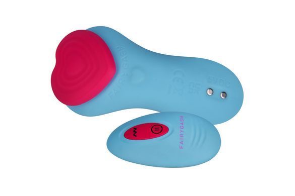 Вібратор у трусики FairyGasm HeartGem blue, на магніті, пульт ДК SX0628 фото Купити Вібратор у трусики FairyGasm HeartGem blue, на магніті, пульт ДК  FairyGasm  2 507 грн
