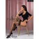 Чулки Passion ST118 1/2 black, на ажурной силиконовой резинке, с боковым вертикальным рисунком SO5776 фото 3