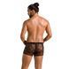 Мужские прозрачные боксеры Passion 032 SHORT JAMES XXL/XXXL Black, сетка SO7569 фото 4