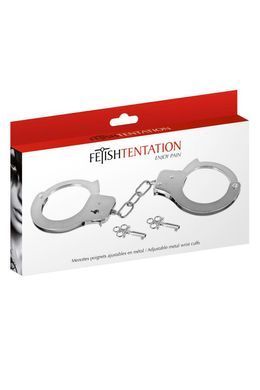 Наручники Fetish Tentation Adjustable metal wrist cuffs SX1090 фото Купити Наручники Fetish Tentation Adjustable metal wrist cuffs  Fetish Tentation (Франція) 424 грн